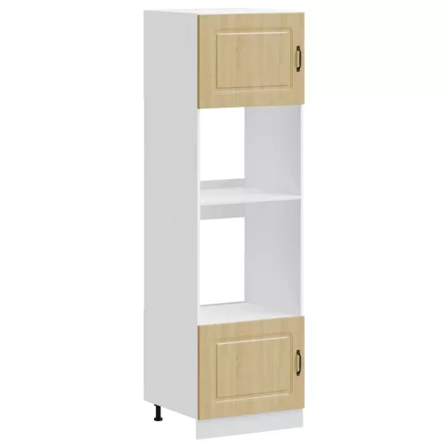  Lucca 2 db sonoma tölgy színű szerelt fa sütőszekrények