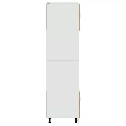  Lucca 2 db sonoma tölgy színű szerelt fa sütőszekrények