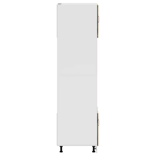  Lucca 2 db antik fa színű szerelt fa sütőszekrények