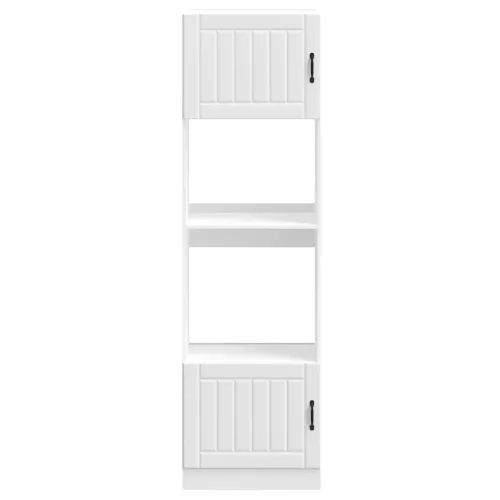  Kalmar 2 db fehér szerelt fa sütőszekrények