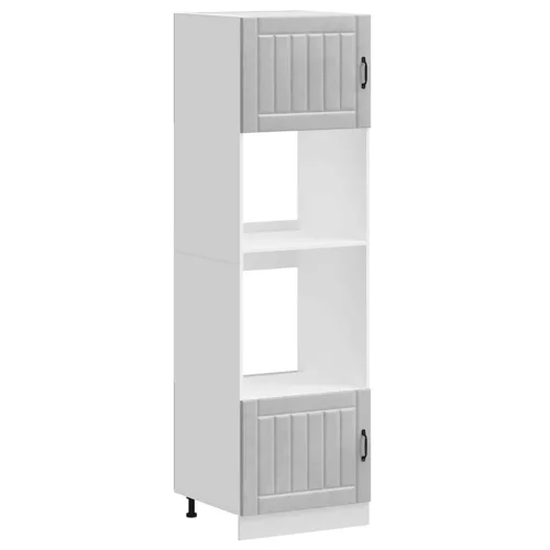  Kalmar 2 db betonszürke szerelt fa sütőszekrények