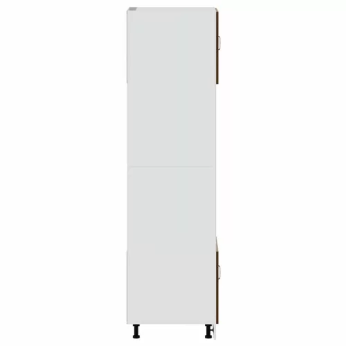  Kalmar 2 db barna tölgy színű szerelt fa sütőszekrények