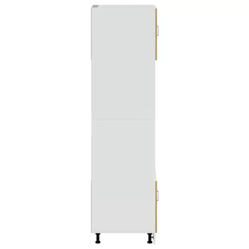  Kalmar 2 db kézműves tölgy színű szerelt fa sütőszekrények