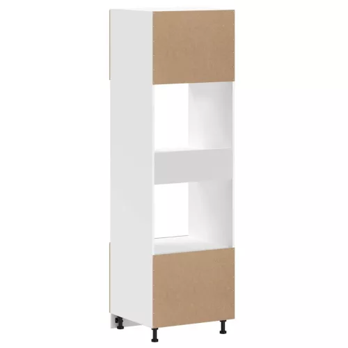  Kalmar 2 db kézműves tölgy színű szerelt fa sütőszekrények