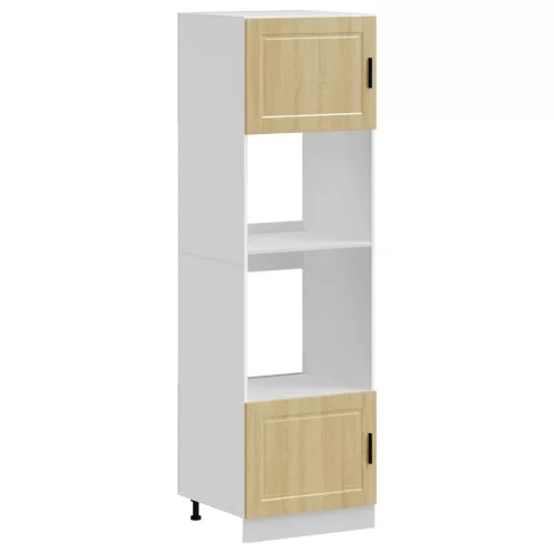  Lucca 2 db sonoma tölgy színű szerelt fa sütőszekrények