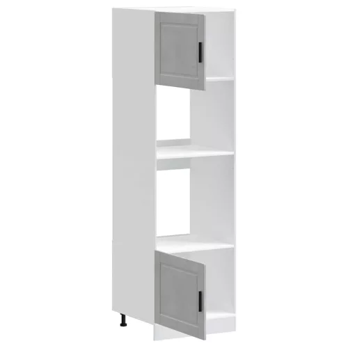  Lucca 2 db betonszürke szerelt fa sütőszekrények