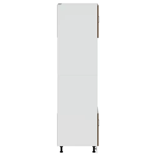  Lucca 2 db barna tölgy színű szerelt fa sütőszekrények