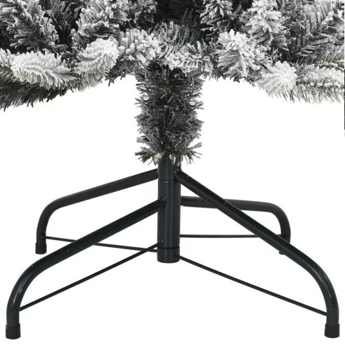  műkarácsonyfa 150 LED-del és hóval 150 cm