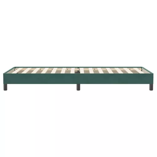  sötétzöld bársony rugós ágy matrac nélkül 80x220 cm