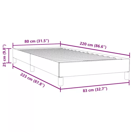 sötétzöld bársony rugós ágy matrac nélkül 80x220 cm