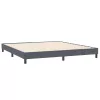  sötétszürke bársony rugós ágy matrac nélkül 200x220 cm