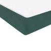  sötétzöld bársony rugós ágy matraccal 80x220 cm