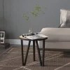  sonoma-tölgyszínű MDF dohányzóasztal Ø35 cm