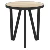  sonoma-tölgyszínű MDF dohányzóasztal Ø35 cm
