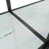  fehér edzett üveg tálalóasztal 180 x 35 x 75,5 cm