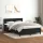  fekete bársony rugós és LED-es ágy matraccal 160x210 cm