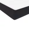  fekete bársony rugós és LED-es ágy matraccal 160x210 cm