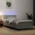  világosszürke bársony rugós és LED-es ágy matraccal 80x220 cm