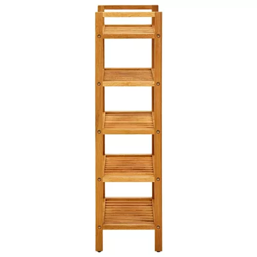  tömör tölgyfa cipőtartó 5 polccal 50 x 27 x 100 cm