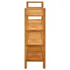  tömör tölgyfa cipőtartó 4 polccal 100 x 27 x 80 cm