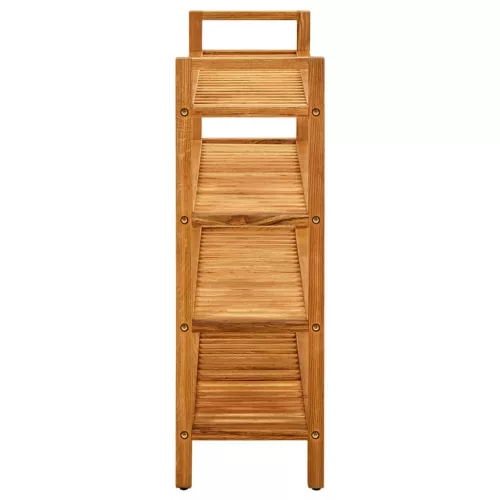  tömör tölgyfa cipőtartó 4 polccal 100 x 27 x 80 cm