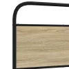  sonoma tölgy színű fém ágykeret matrac nélkül 200 x 200 cm