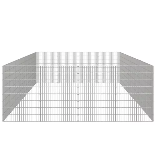  24 paneles horganyzott vas szabadon álló állatketrec 54 x 80 cm