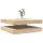  sonoma tölgy dohányzóasztal 360 fokban forgatható 90x90x34,5 cm