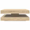  sonoma tölgy dohányzóasztal 360 fokban forgatható 90x90x34,5 cm