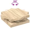  sonoma tölgy dohányzóasztal 360 fokban forgatható 90x90x34,5 cm