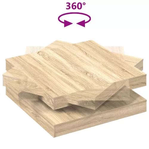  sonoma tölgy dohányzóasztal 360 fokban forgatható 90x90x34,5 cm