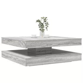    szürke sonoma dohányzóasztal 360 fokban forgatható 90x90x34,5cm