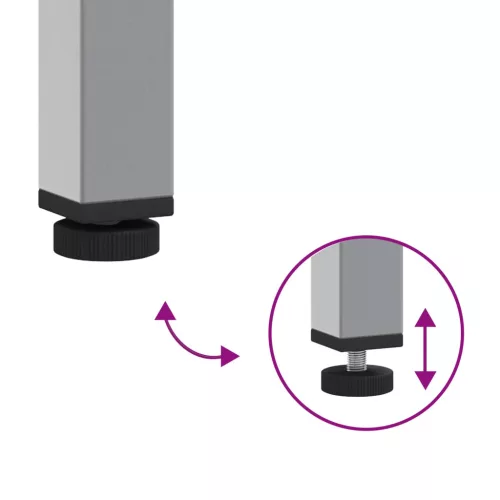  Munkapad készlet polcokkal tárolóval 8 pcs Szürke Porszórt acél