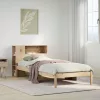  tömör fenyőfa könyvespolcos ágy matrac nélkül 75 x 190 cm