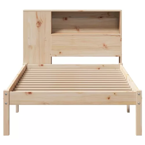  tömör fenyőfa könyvespolcos ágy matrac nélkül 75 x 190 cm