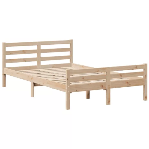  tömör fenyőfa könyvespolcos ágy matrac nélkül 135 x 190 cm