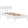  fehér tömör fenyőfa ágy matrac nélkül 75 x 190 cm
