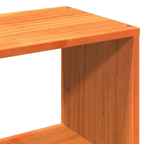  viaszbarna tömör fenyőfa ágy matrac nélkül 100 x 200 cm