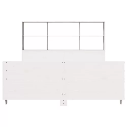  fehér tömör fenyőfa ágy matrac nélkül 140x190 cm