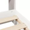 fehér tömör fenyőfa ágy matrac nélkül 140x190 cm