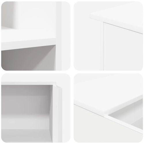  recepciós pult fehér 100x50x103,5 cm szerelt fa