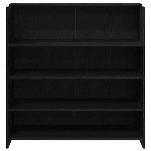  recepciós pult fekete tölgyszínű 100x50x103,5 cm szerelt fa