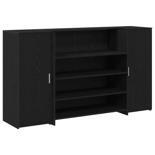  fekete tölgyfa recepciósasztal 180 x 50 x 103,5 cm