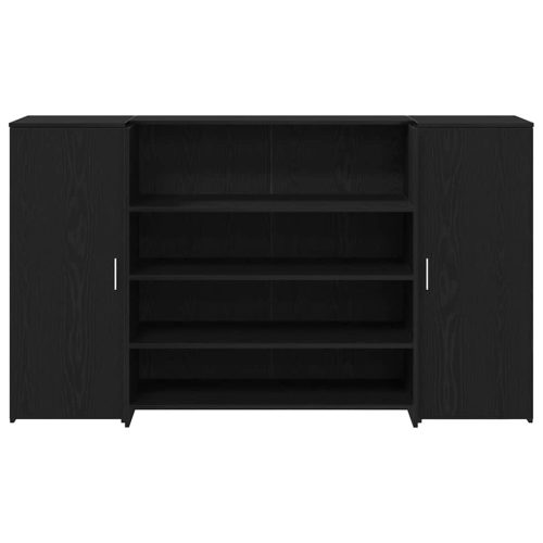  fekete tölgyfa recepciósasztal 180 x 50 x 103,5 cm