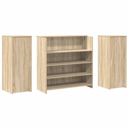  recepciós pult sonoma tölgy 180x50x103,5 cm szerelt fa