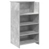  recepciós pult betonszürke 135x50x103,5 cm szerelt fa