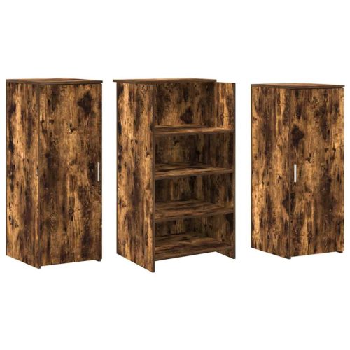  recepciós pult füstös tölgy 135x50x103,5 cm szerelt fa