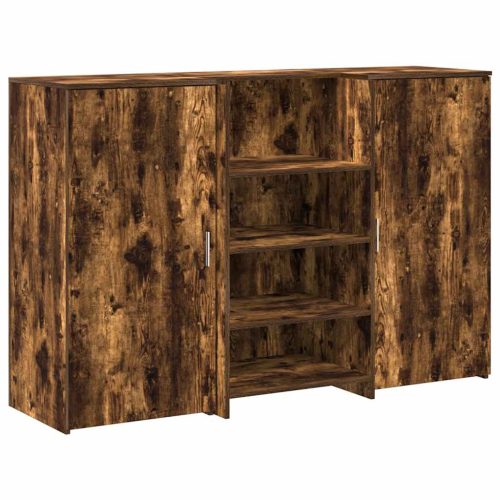  recepciós pult füstös tölgy 155x50x103,5 cm szerelt fa