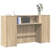  recepciós pult sonoma tölgy 180x50x103,5 cm szerelt fa