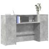  recepciós pult betonszürke 180x50x103,5 cm szerelt fa